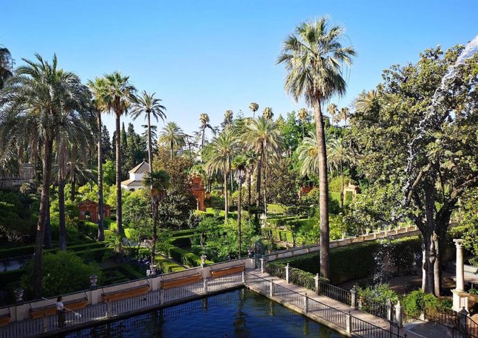 Jardines del Alcázar de Sevilla.