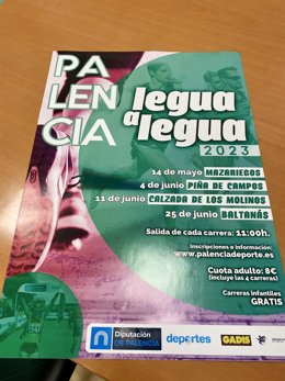Carte del evento deportivo 'Palencia, legua a legua'.