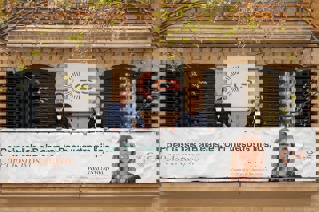 El diputado de CS Juanma Gómez y la portavoz nacional de Ciudadanos y coordinadora de CS Baleares, Patricia Guasp.