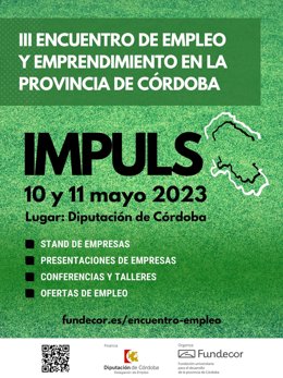Cartel del III Encuentro de Empleo y Emprendimiento Impulso 2023.