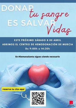 Cartel del Centro Regional de Hemodonación