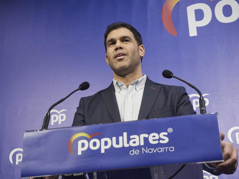 Archivo - El presidente del PP de Navarra, Javier García.