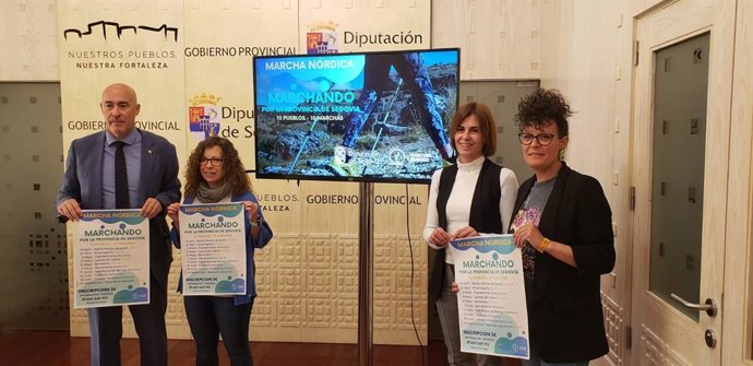 Los diputados de Deportes y de Turismo junto a las responsables de 'Territorio Rampinge'.