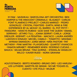 Cartel de la 61 edición del Festival de la Porta Ferrada