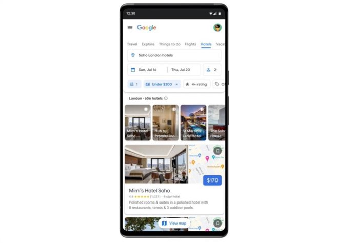 Google introduce nuevas herramientas en los resultados de búsqueda y Google Maps para organizar viajes.