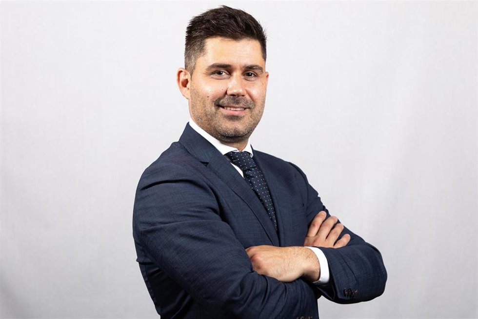 Archivo - El presidente de la Asociación de Futbolistas Españoles, David Aganzo, en una imagen de archivo
