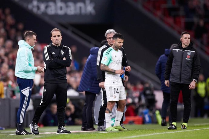 Archivo - Jagoba Arrasate durante el Athletic Club-Osasuna de semifinales de la Copa del Rey 2022-2023
