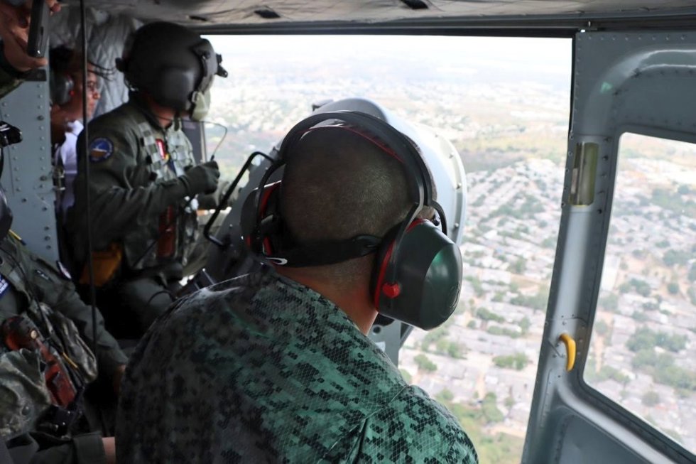 El Ejército de Colombia en un operativo aéreo