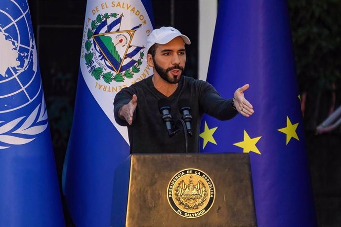 Archivo - El presidente de El Salvador, Nayib Bukele