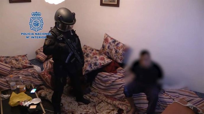 Imatge de l'operatiu policial