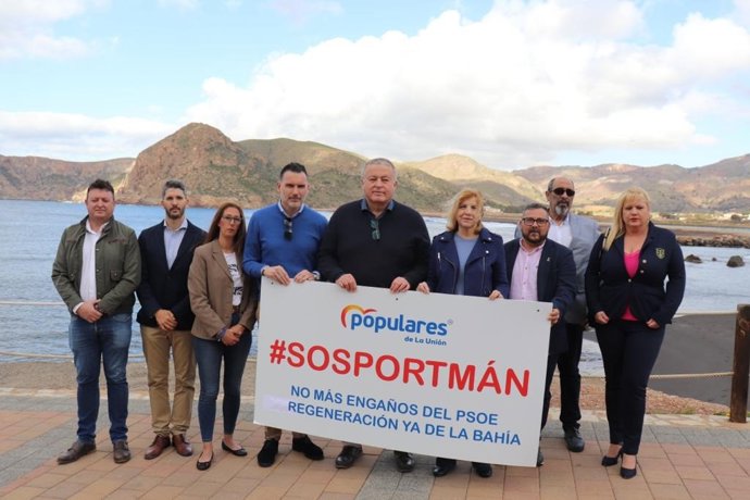Dirigentes del PP en Portmán, La Unión (Murcia)