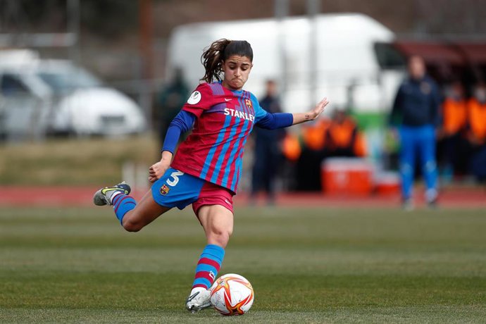 Archivo - La jugadora del FC Barcelona Jana Fernández. 