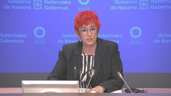 Archivo - La consejera de Salud de Navarra, Santos Induráin.