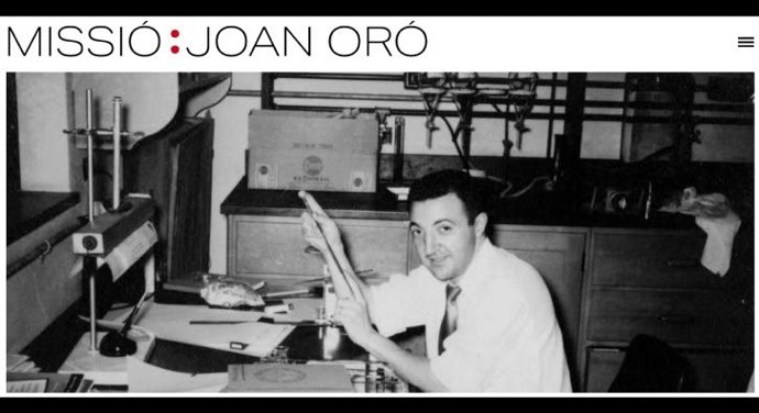 El científic Joan Oró en el cartell de la iniciativa
