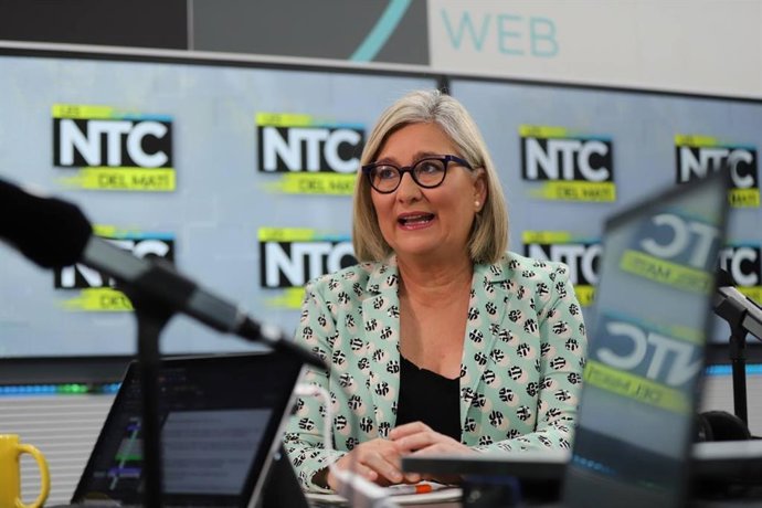 La candidata de Ciudadanos (CS) a la presidencia de la Generalitat Valenciana, Mamen Peris, durante una entrevista en  Punt