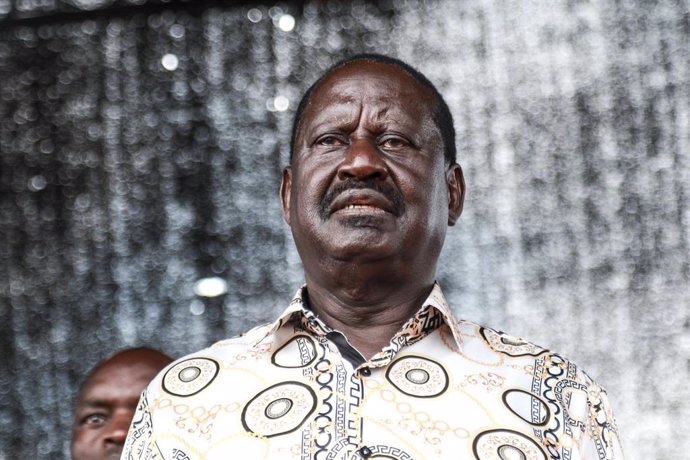 El líder opositor y ex primer ministro de Kenia Raila Odinga