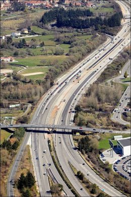 Obras del tercer carril de la Y.