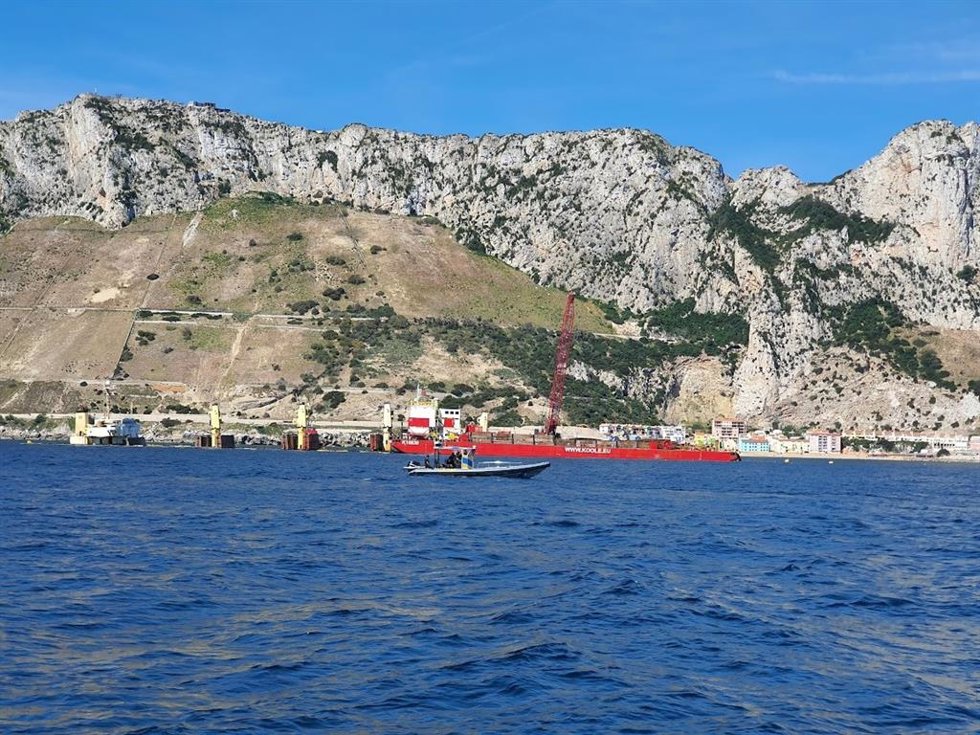 Buque OS35 en aguas de Gibraltar