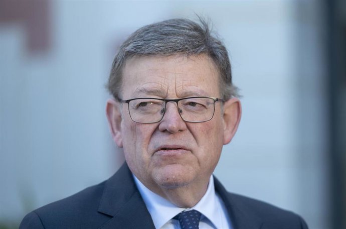 El presidente de la Generalitat valenciana, Ximo Puig, durante la tercera jornada de la tercera edición del foro 'Wake Up, Spain!', en Casa de América, a 29 de marzo de 2023, en Madrid (España). Durante los cinco días de foro participan cerca de 200 pon