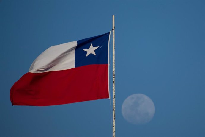 Archivo - La bandera chilena
