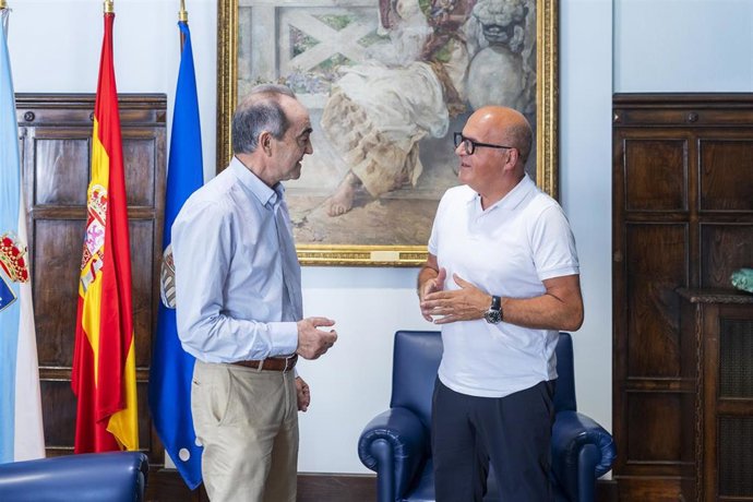 Archivo - Reunión de Manuel Baltar y Miguel Cid Álvarez.