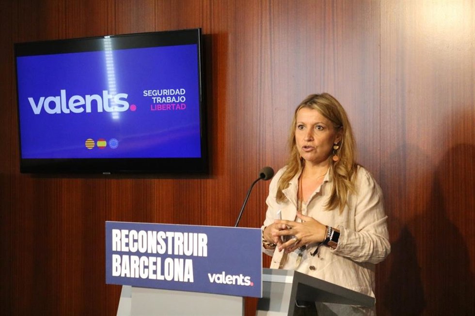 Archivo - La líder de Valents en el Ayuntamiento de Barcelona y presidenta de la formación, Eva Parera. 