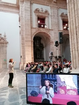 Grcia Jiménez en la Biblioteca Valenciana