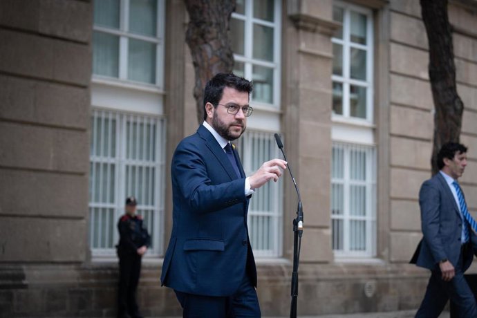 El presidente de la Generalitat, Pere Aragons