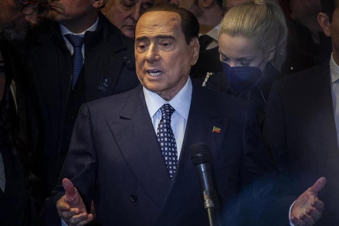 Archivo - El ex primer ministro de Italia y líder de Fuerza Italia, Silvio Berlusconi