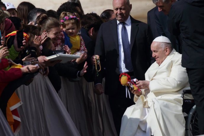 El Papa en la audiencia general de este miércoles