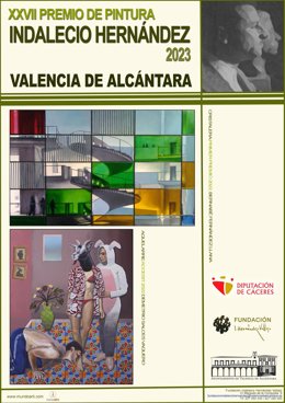 Cartel del XXVII Premio de Pintura 'Indalecio Hernández Rodríguez' de Valencia de Alcántara
