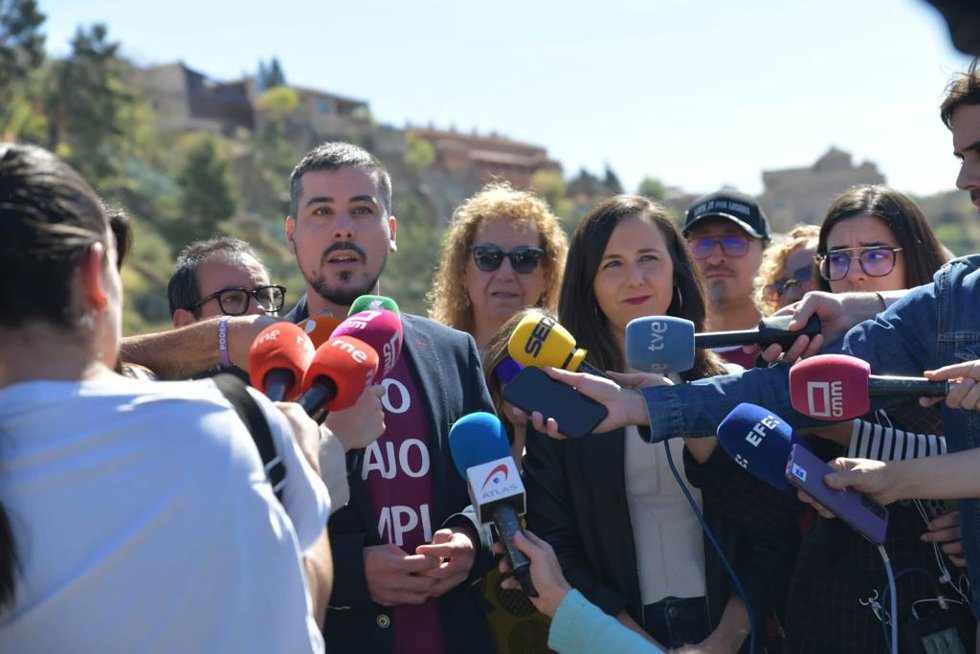 Bellara atiende a los medios en Toledo