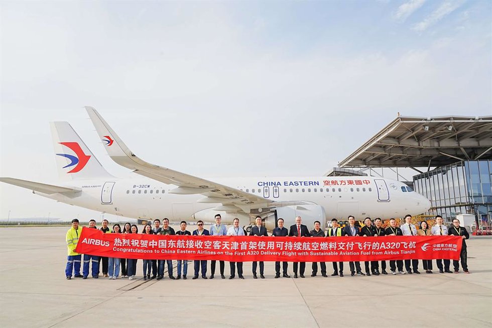 Avión de Airbus de China Eastern