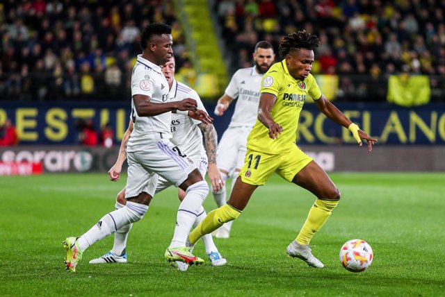 Archivo - Samuel Chukwueze of Villarreal in action during the spanish cup, Copa del Rey, football match played between Villarreal CF and Real Madrid at Estadio de la Ceramica on january 19, 2023, in Castellon, Spain.
