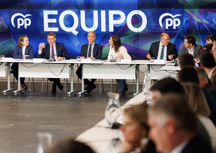 Reunión del Comité Ejecutivo Nacional del PP, en la sede nacional del PP, a 13 de marzo de 2023, en Madrid (España).