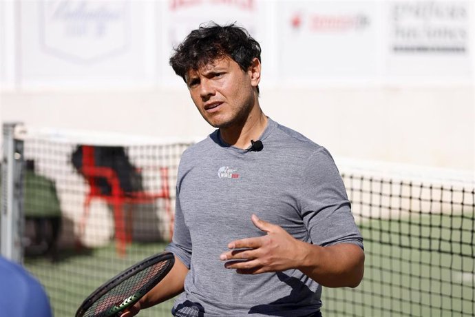 El tenista español en silla Cisco García durante la entrevista con Europa Press Deportes