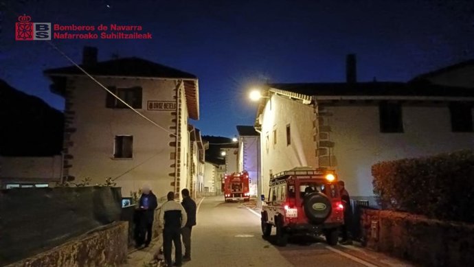 Incendio de chimenea en Oroz-Betelu.