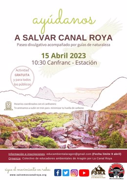 Educadores ambientales ofrecen excursiones gratuitas por el entorno de la Canal Roya como oposición al telecabina