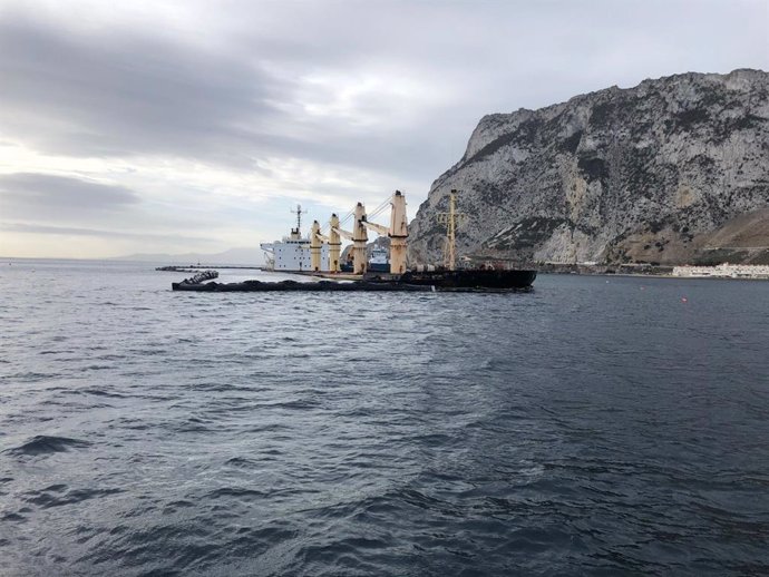 Archivo - Buque OS35, hundido en aguas de Gibraltar