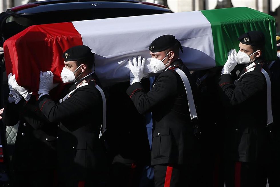 Archivo - Funeral de Luca Attanasio en Roma (Archivo)
