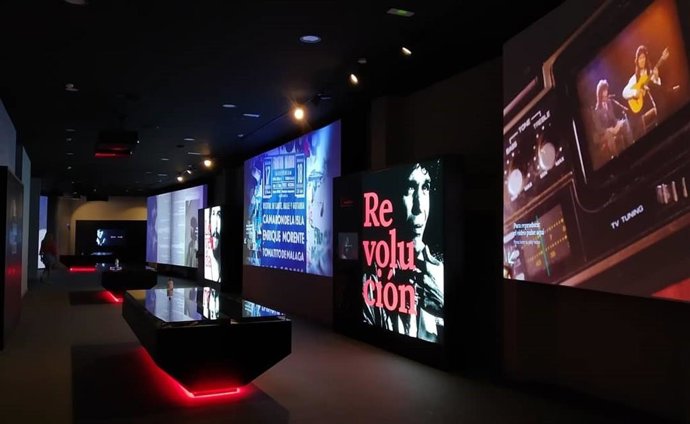 Interior del Centro de Interpretación Camarón de La Isla, en San Fernando (Cádiz), dedicado a la figura del cantaor isleño José Monge Cruz