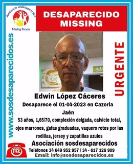 Buscan a un hombre de 53 años desaparecido desde el domingo en Cazorla (Jaén)