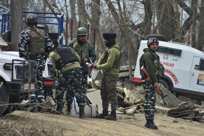 Archivo - Policía en India