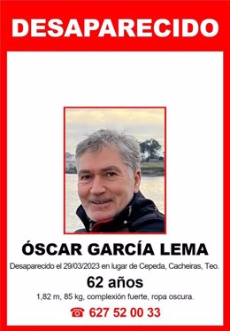 Oscar García Lema, desaparecido en Teo