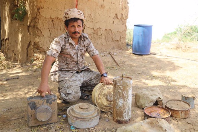 Archivo - Un militar en el norte de Yemen en una fotografía de archivo