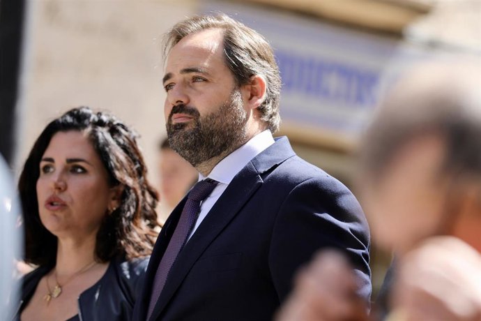 El presidente del PP de C-LM, Paco Núñez, en Sigüenza