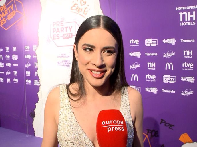 Blanca Paloma en la PreParty de Eurovisión en Madrid