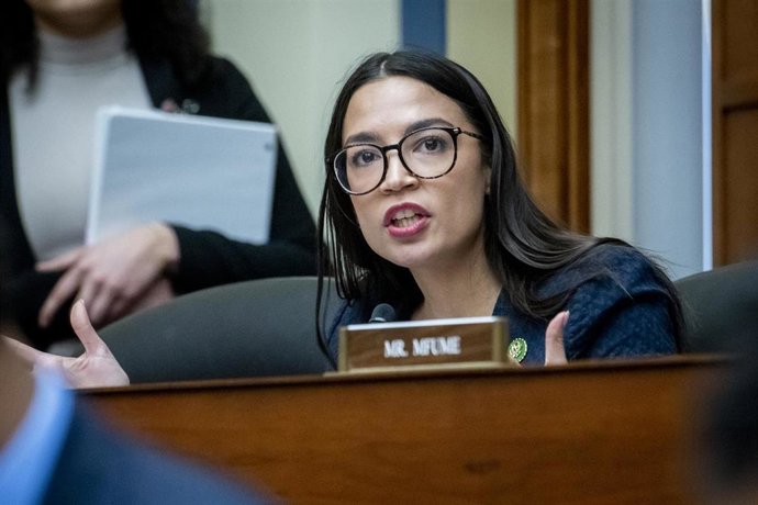 Archivo - La congresista estadounidense Alexandria Ocasio-Cortez