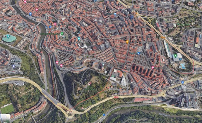 Barrio de Santutxu, en Bilbao