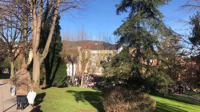 Archivo - Jardines del Campillín, en Oviedo.